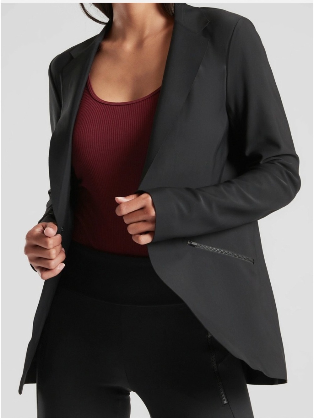 Athleta Interstellar Blazer Jacket in Black